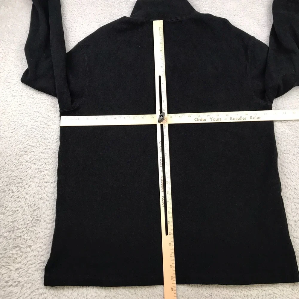 Polo Ralph Lauren 1/4 Zip Pullover Mens L Black OSU Oklahoma Pistol Pete Sweater